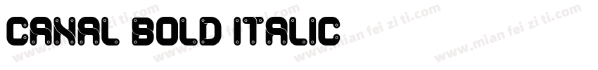 Canal Bold Italic字体转换